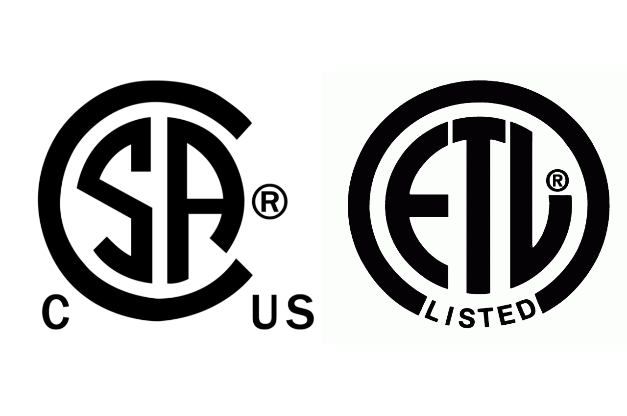 CSA和ETL认证标志